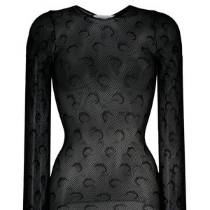 Marine Serre Mesh Moon Top, Size XL